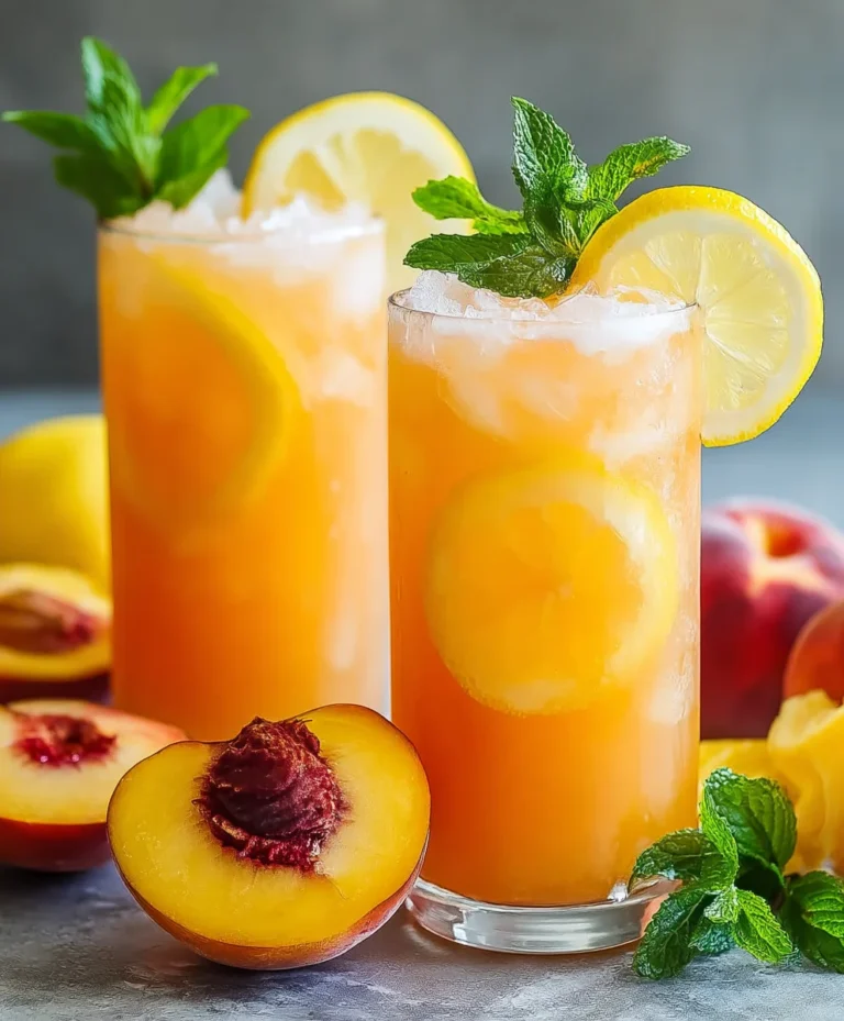 Refreshing Peach Lemonade – Easy Summer Drink