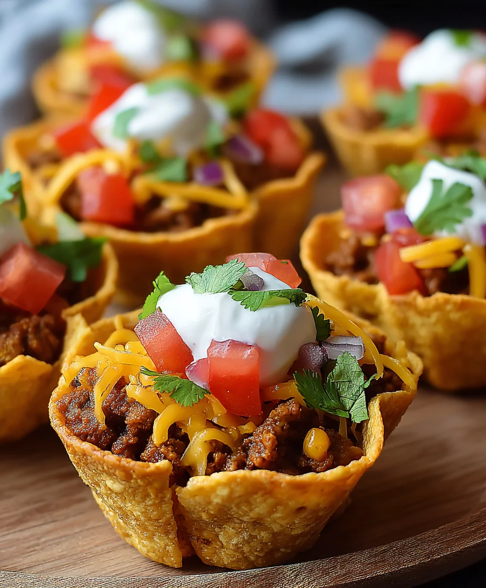 Easy Beef Taco Cups Recipe - Quick & Flavorful