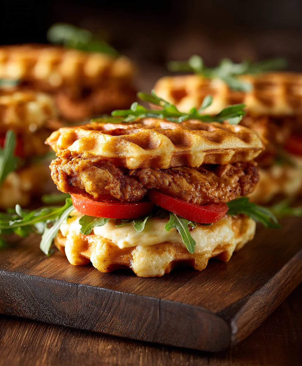 Game Day Chicken Waffle Sliders - Easy Eats