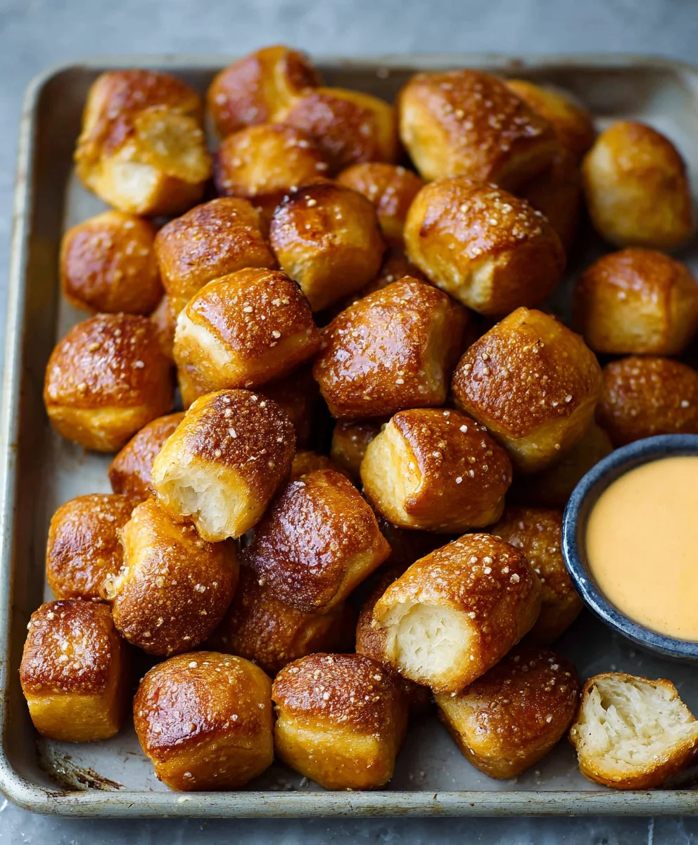 Easy Homemade Soft Pretzel Bites Recipe