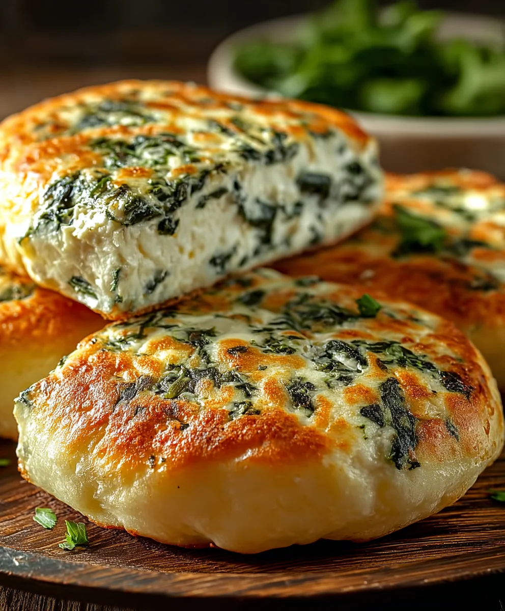 Easy Spinach Cottage Cheese Flagels - Healthy & Delicious