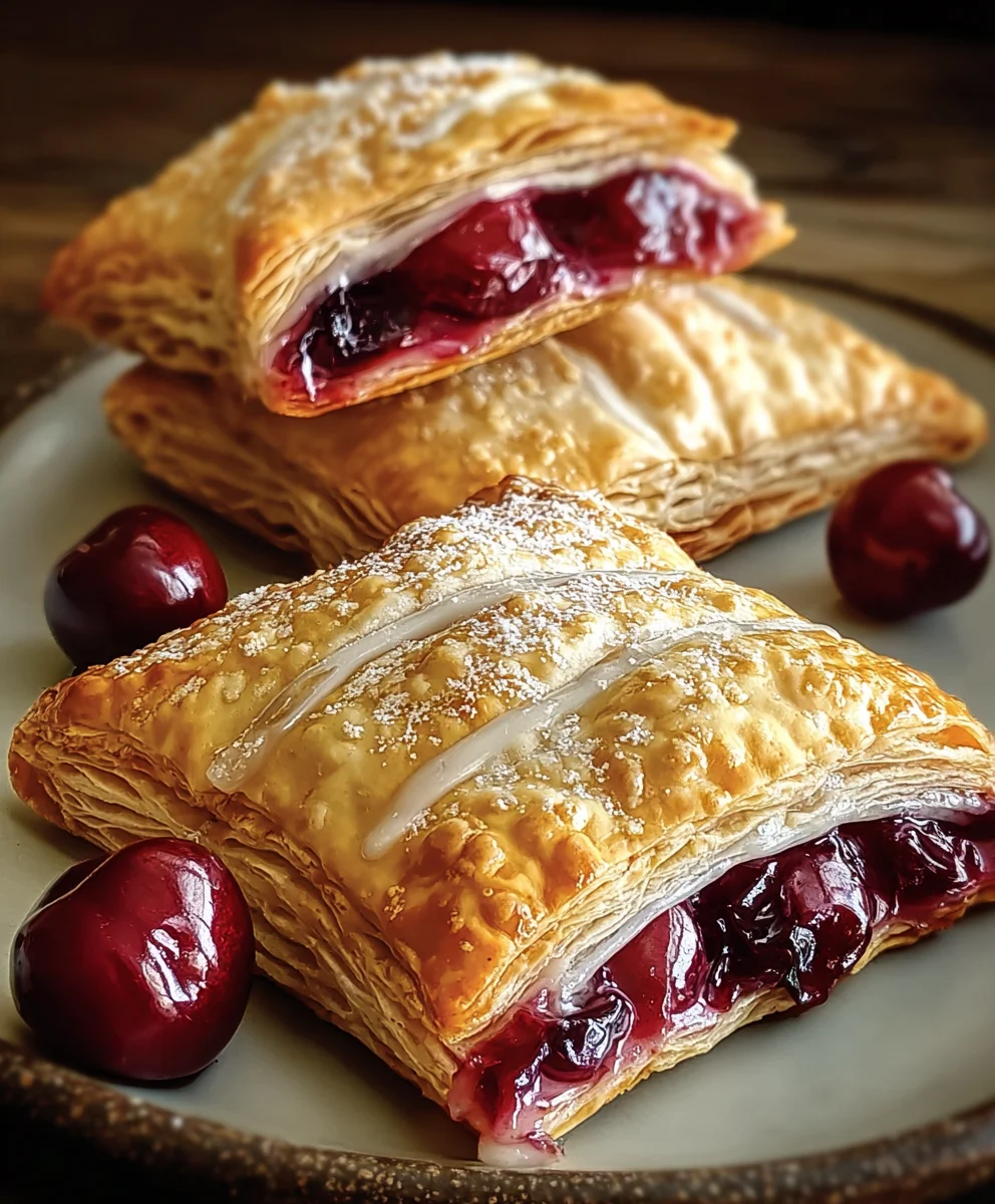 Easy Cherry Turnovers- Simple Sweet Pastry Recipe