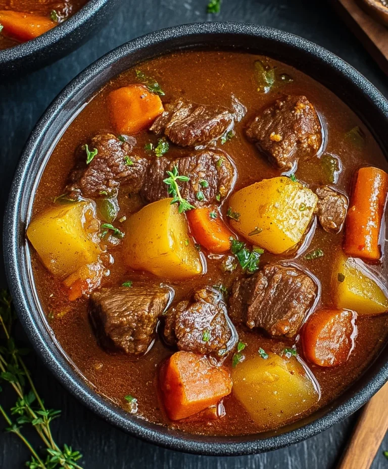Hearty Homemade Beef Stew – Simple & Delicious Recipe