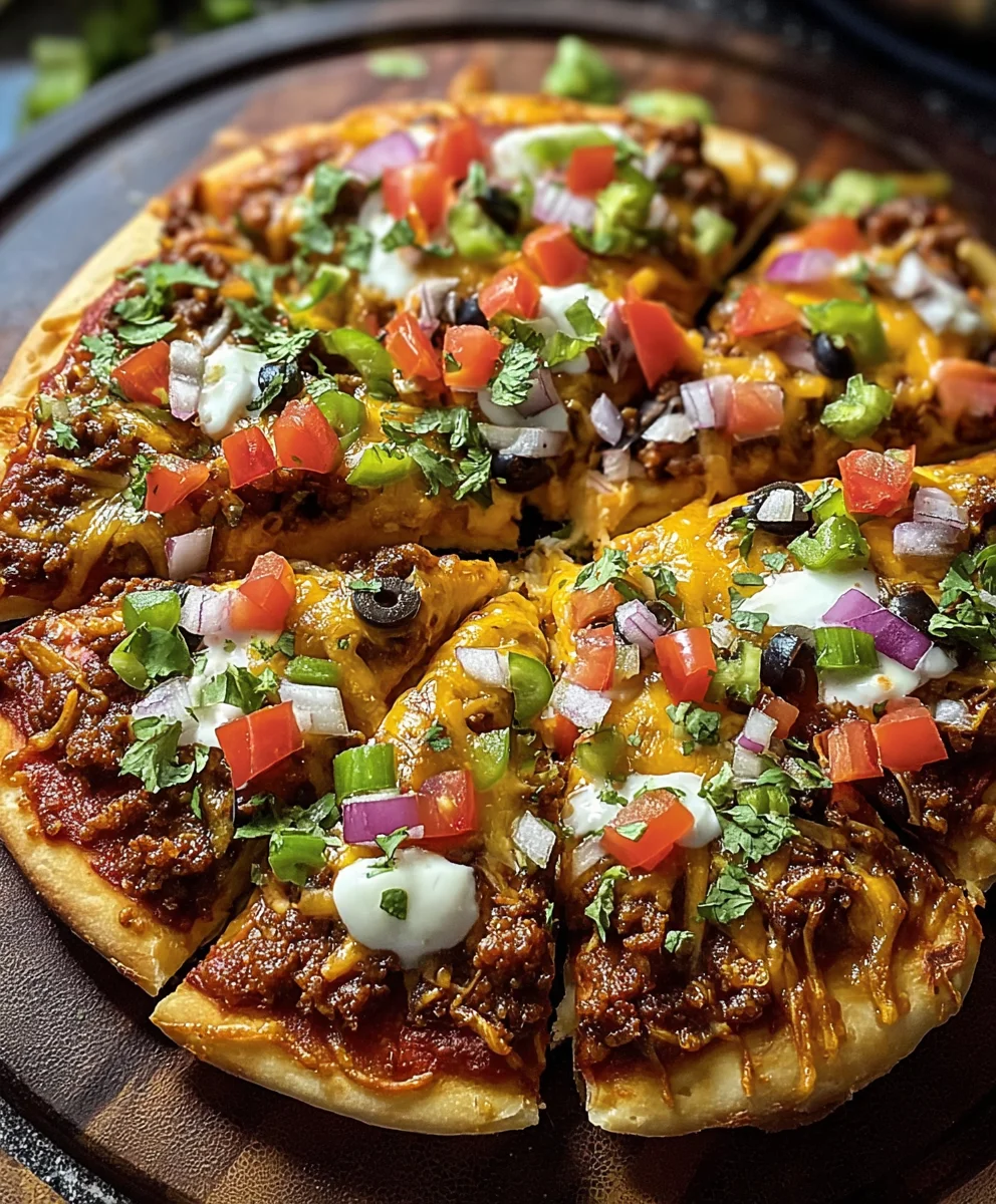 Easy Homemade Beef Mexican Pizza Recipe