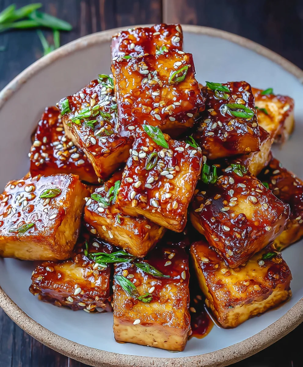 Crispy Sticky Tofu- Easy Vegan Recipe
