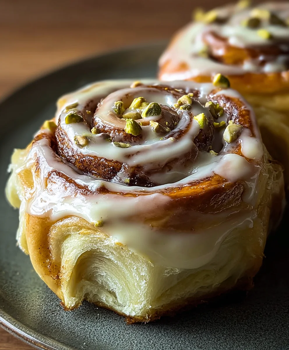 Small Batch Pistachio Cream Cinnamon Rolls Recipe