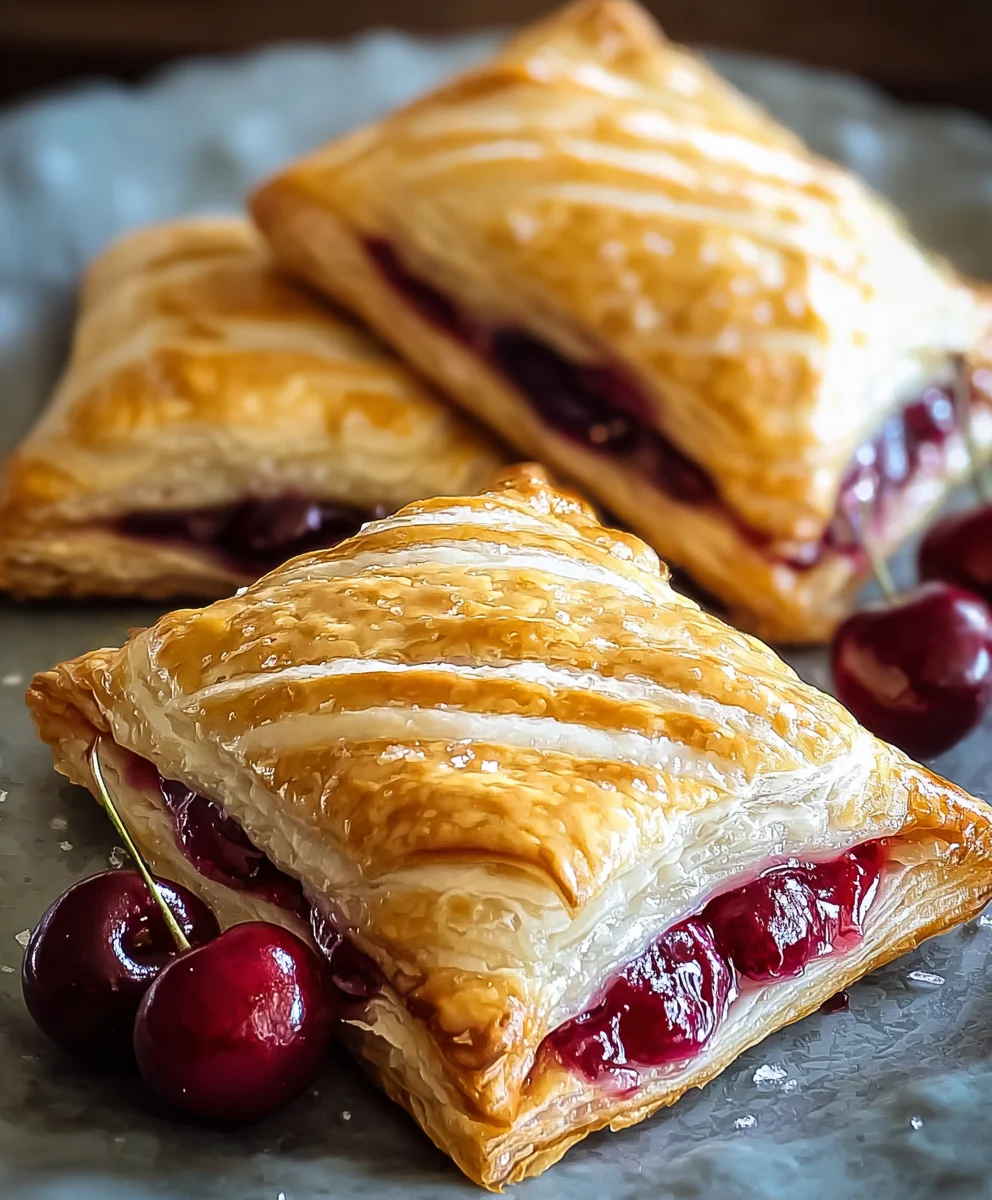 Easy Cherry Turnovers- Simple Sweet Pastry Recipe