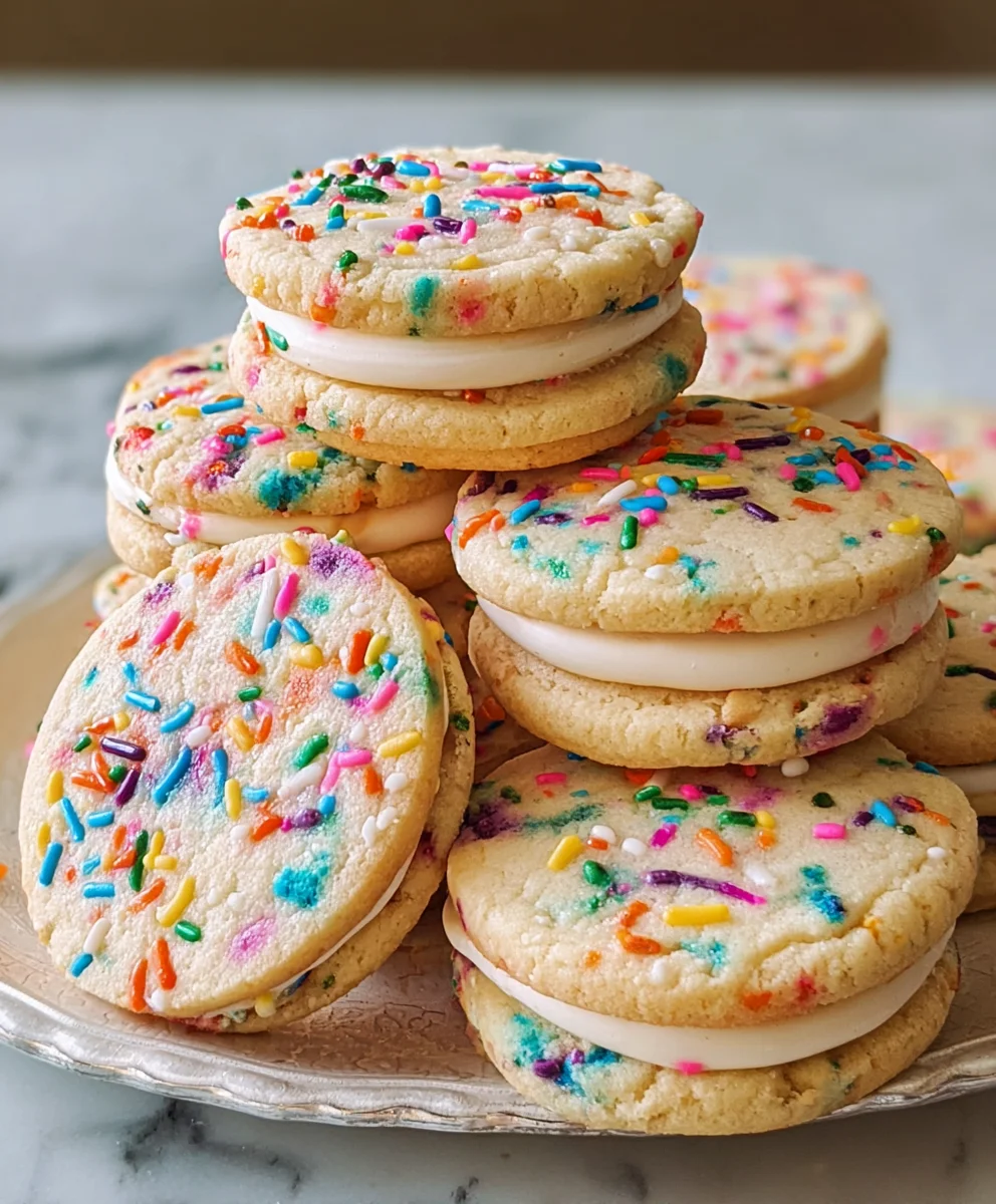 Funfetti Sandwich Cookies - Easy & Delicious Recipe