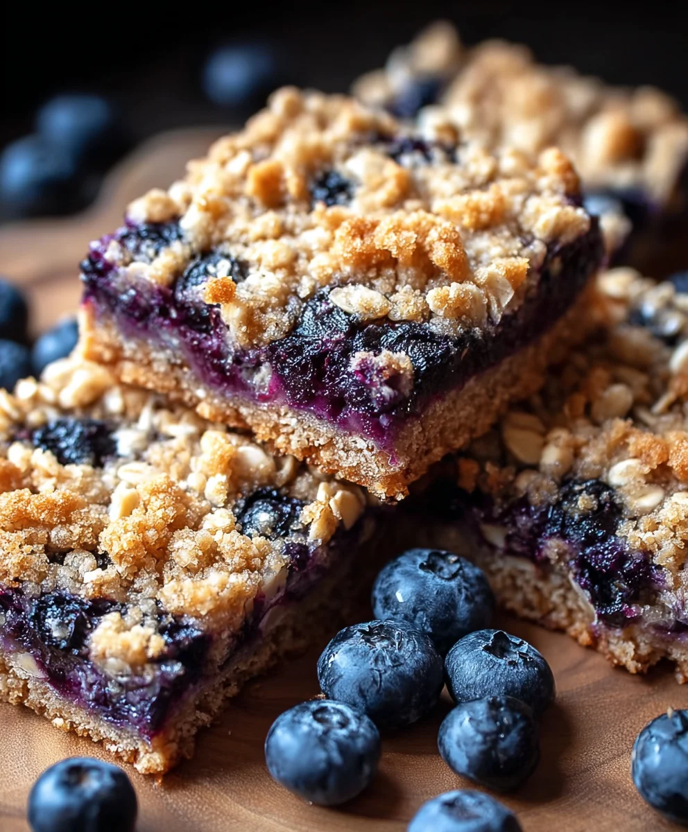 Healthy Blueberry Oatmeal Bars - Easy Breakfast Treat