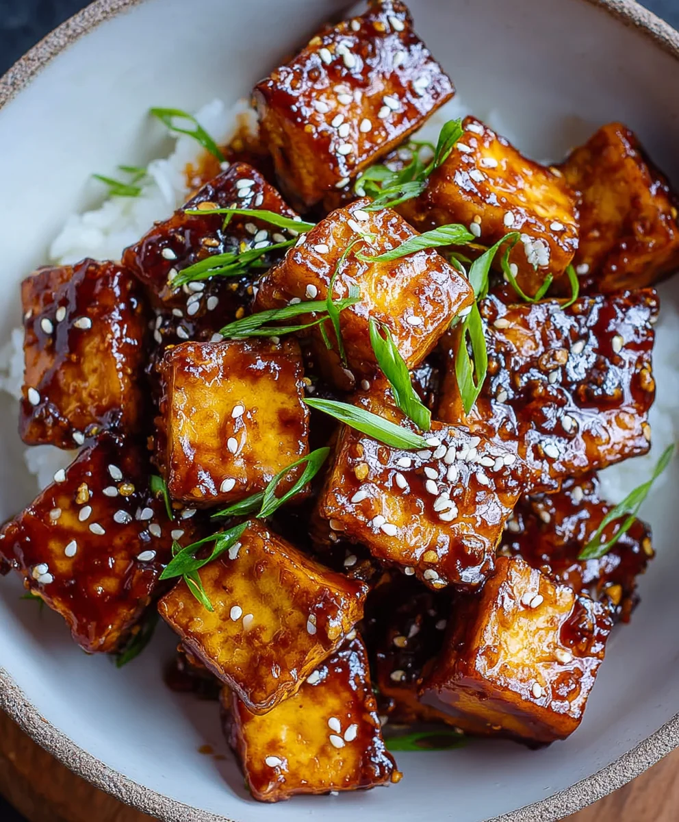 Crispy Sticky Tofu- Easy Vegan Recipe
