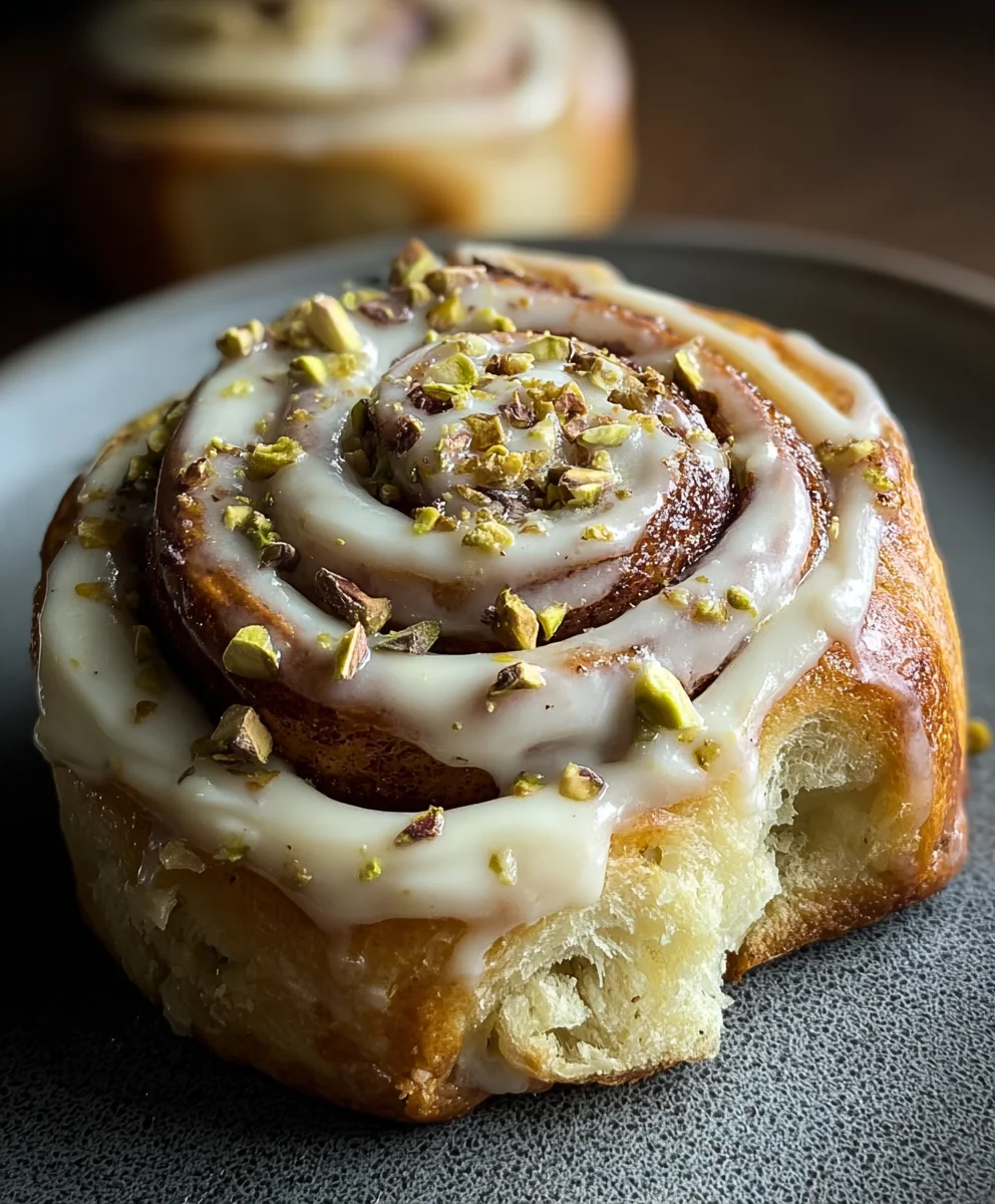 Small Batch Pistachio Cream Cinnamon Rolls Recipe