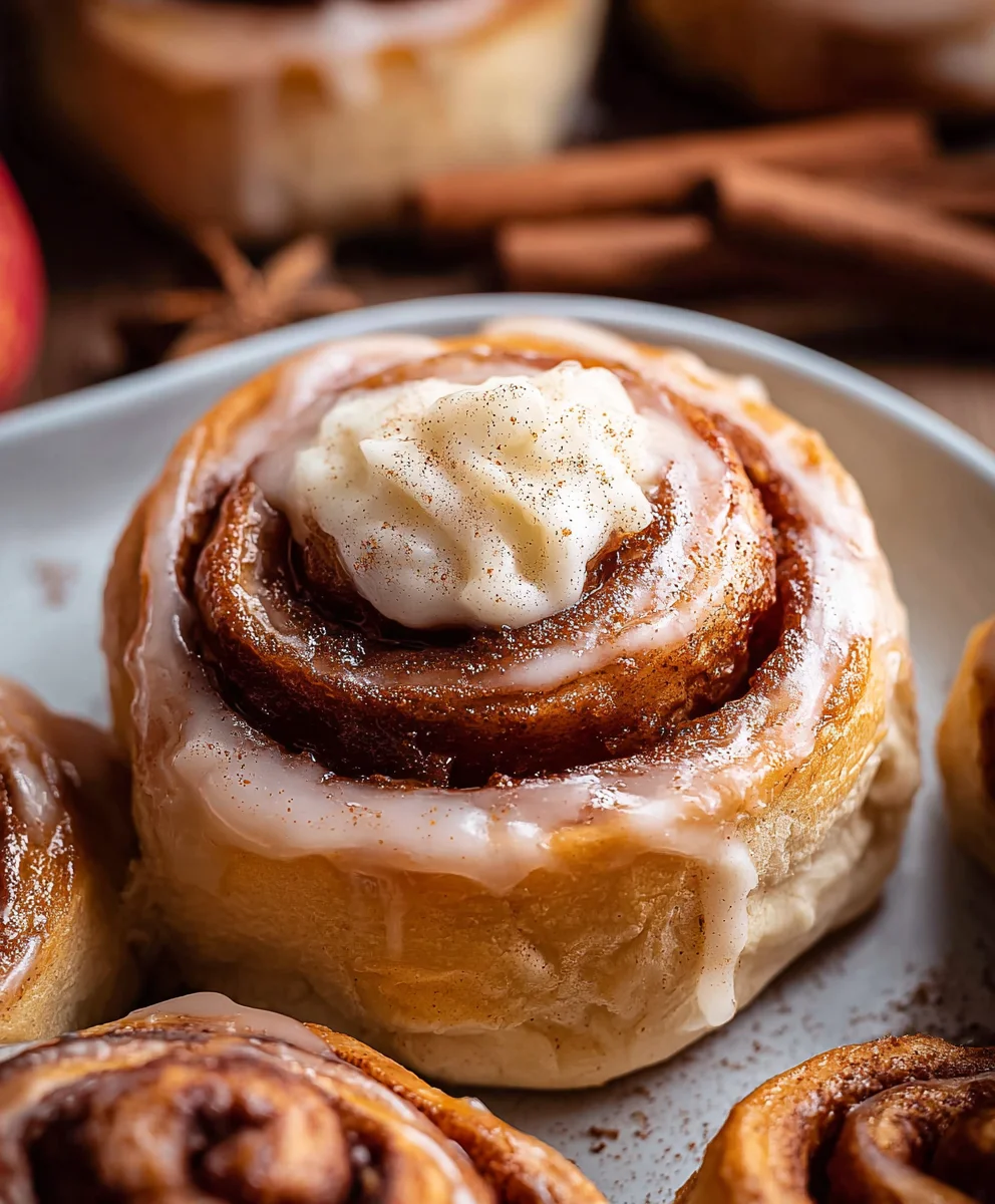 Warm Apple Cinnamon Rolls - Easy Dessert Recipe