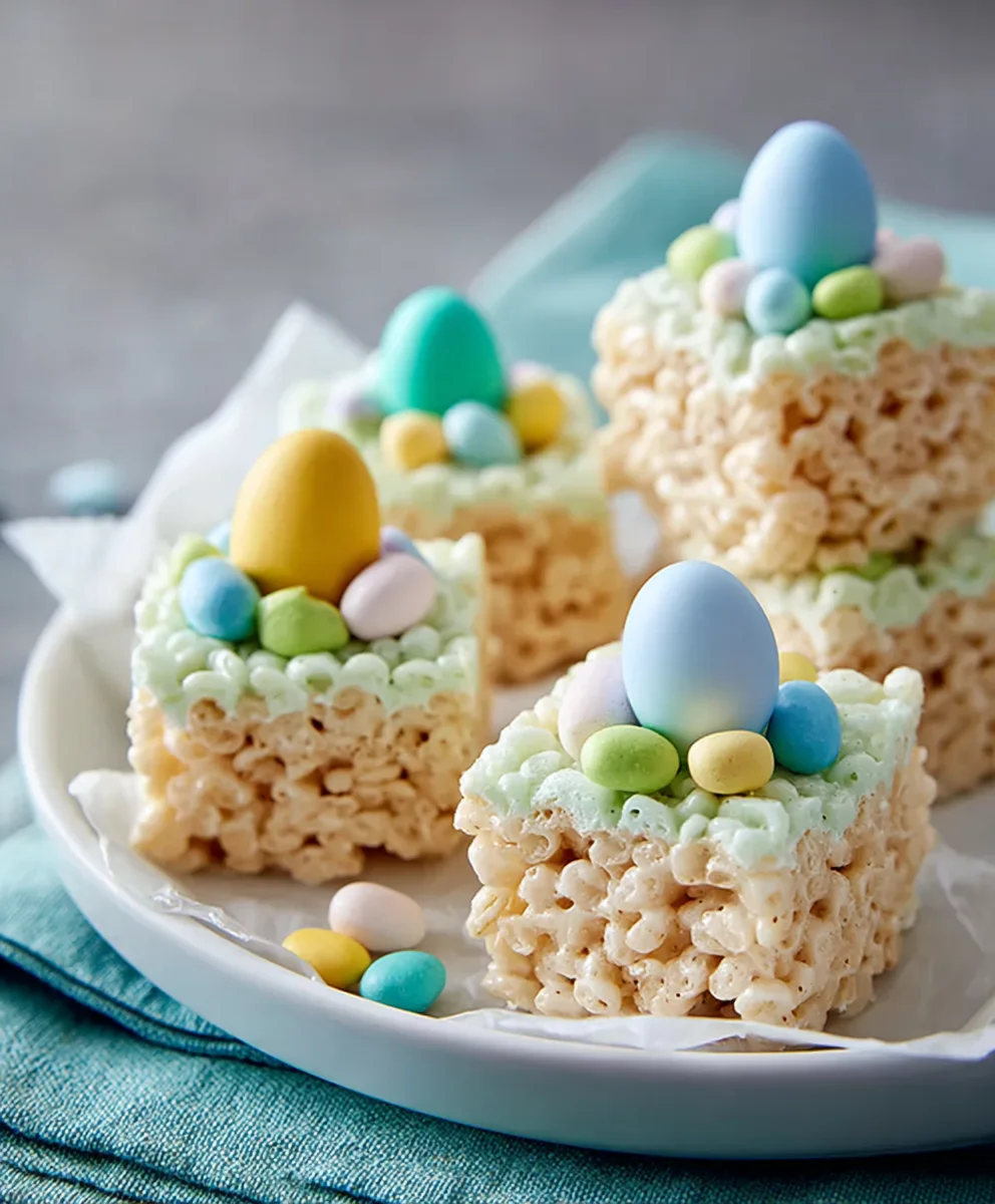 Easter Rice Krispie Treats- Easy Spring Dessert