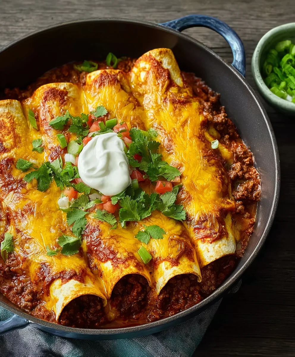 Easy Tex-Mex Beef Enchiladas Recipe