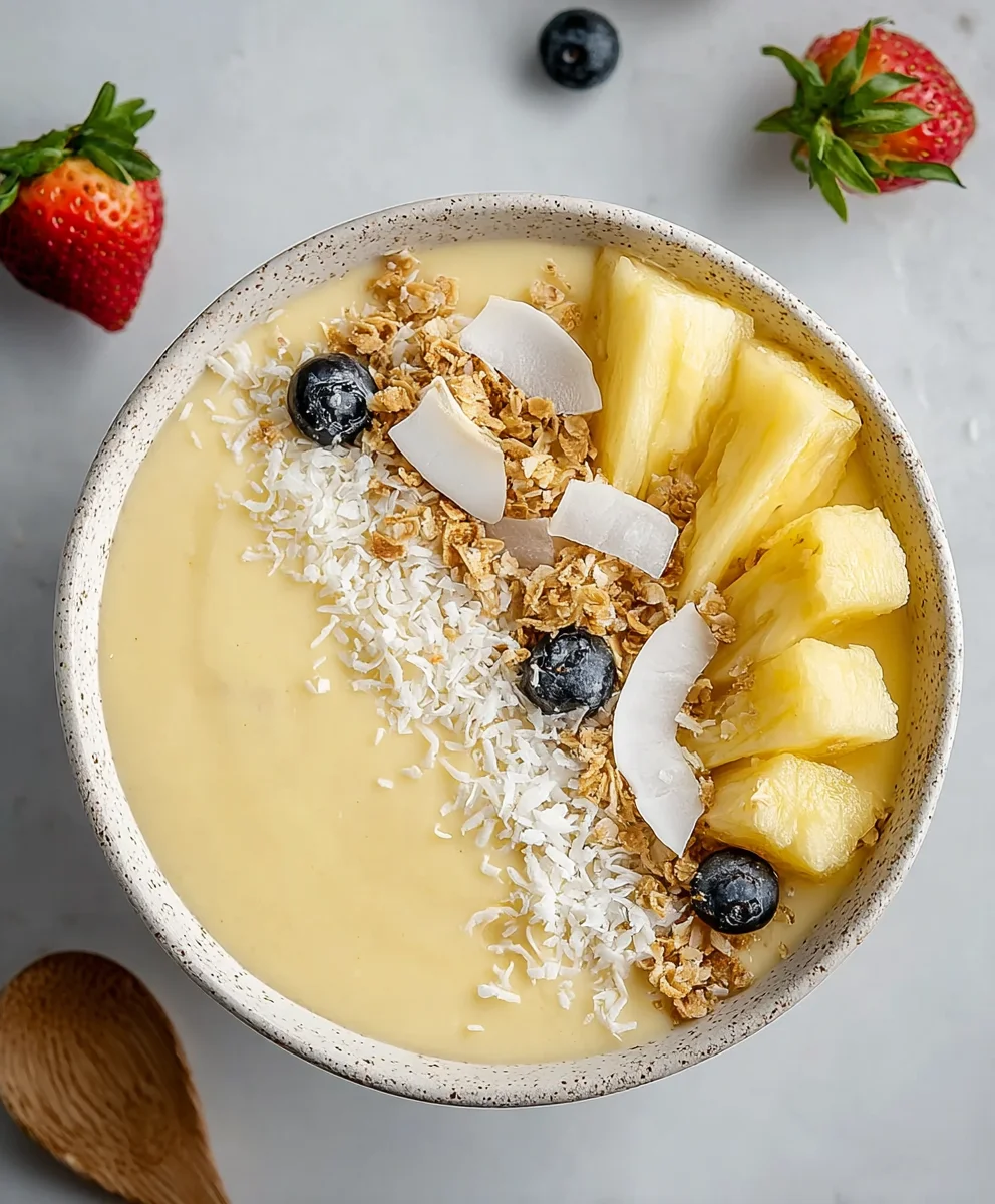 Piña Colada Smoothie Bowl-Tropical Bliss Now
