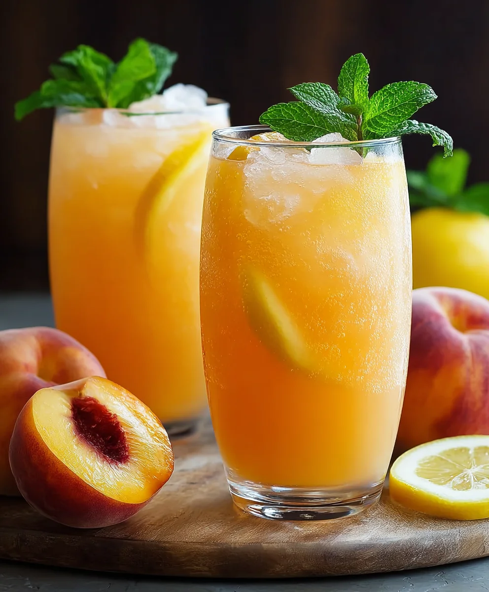 Refreshing Peach Lemonade - Easy Summer Drink