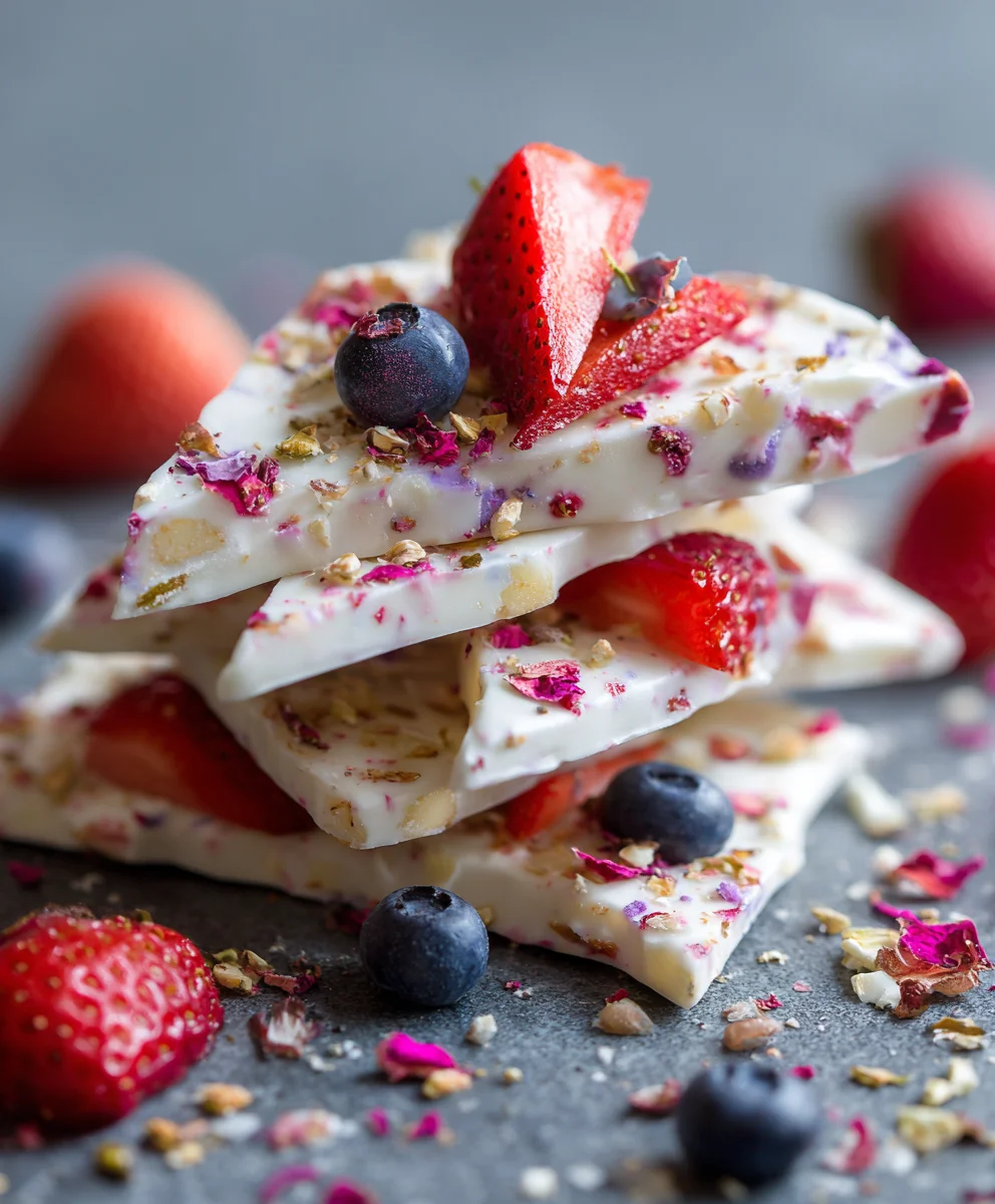 Easy Frozen Yogurt Bark Recipe- Healthy & Delicious Treat