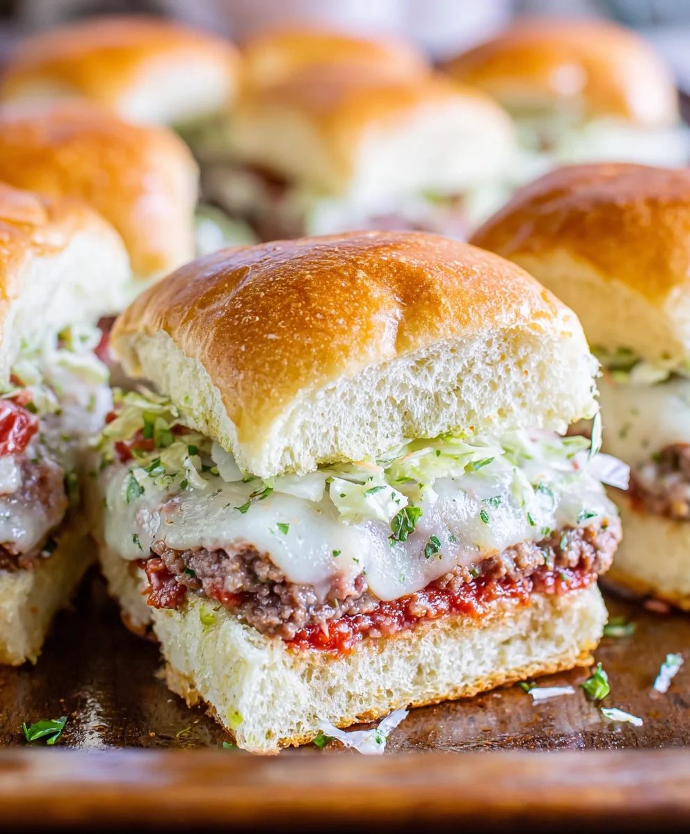 Easy Italian Beef Sliders-Quick & Delicious Bites