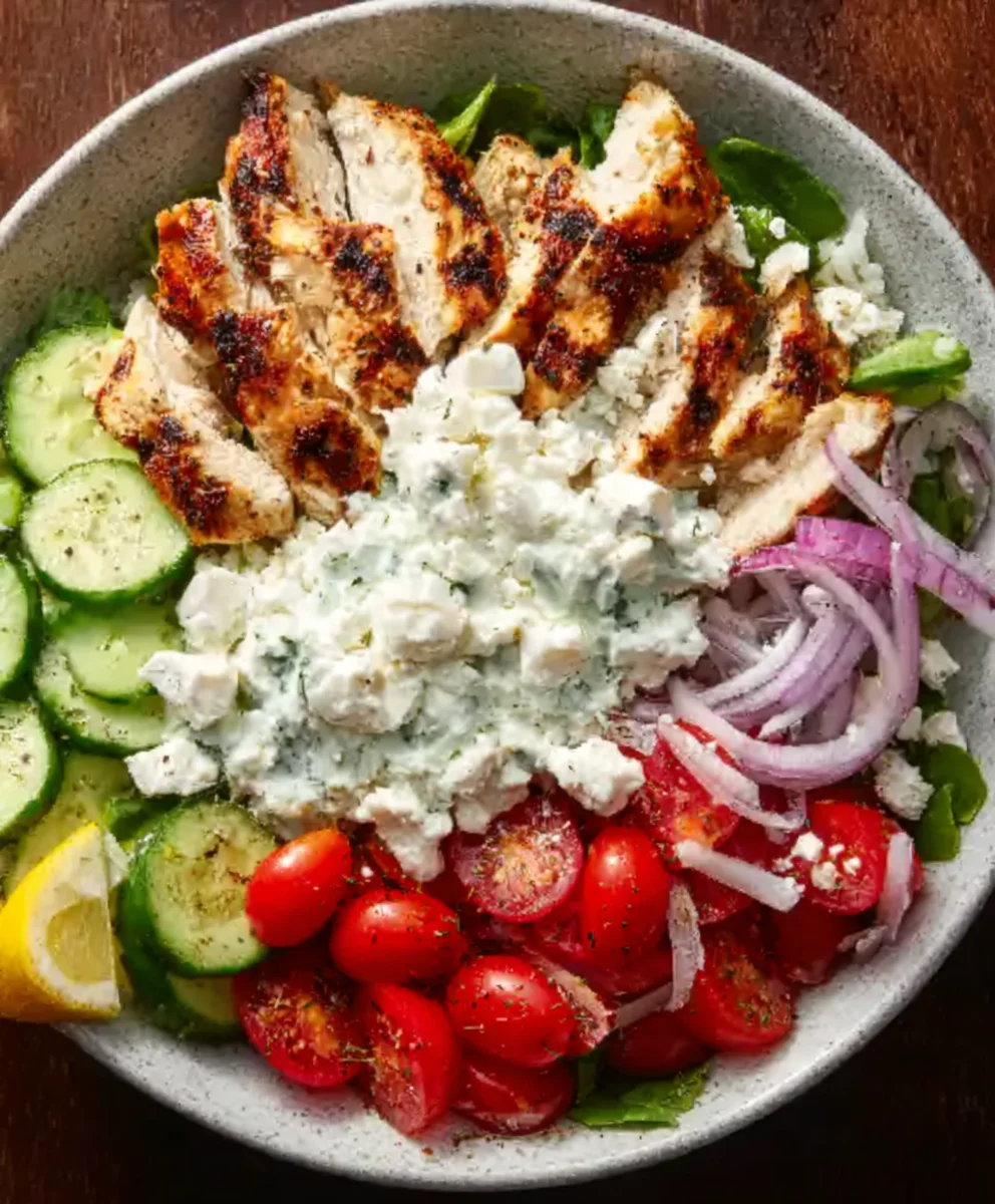 Easy Greek Chicken Bowls- Flavorful Mediterranean Meal