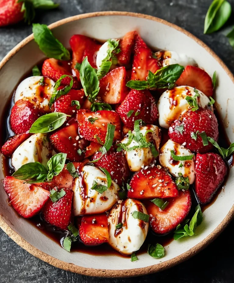 Balsamic Strawberry Caprese Salad – Fresh Twist