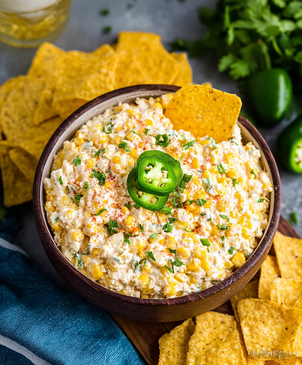 Easy Crockpot Jalapeno Corn Dip Recipe