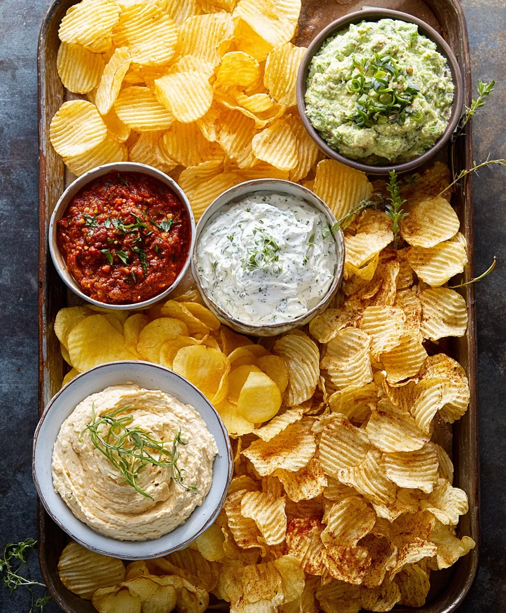Ultimate Chips and Dip Platter - Easy Party Appetizer