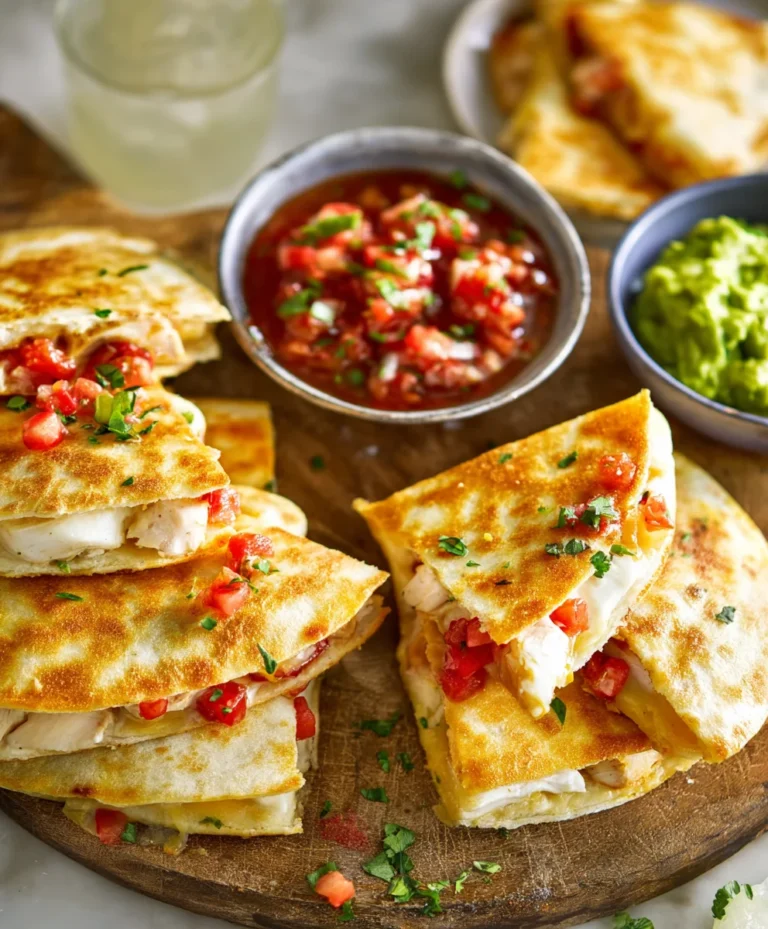 Easy Mini Chicken Quesadillas Recipe – Quick & Delicious