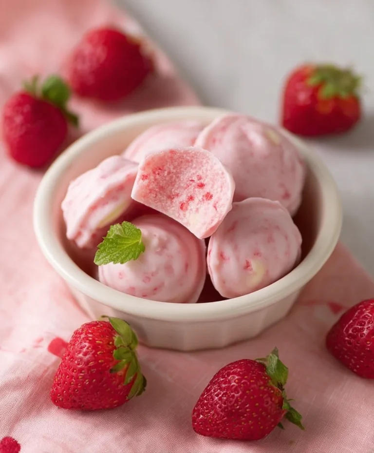 Easy Strawberry Yogurt Bites-Quick & Healthy Treat