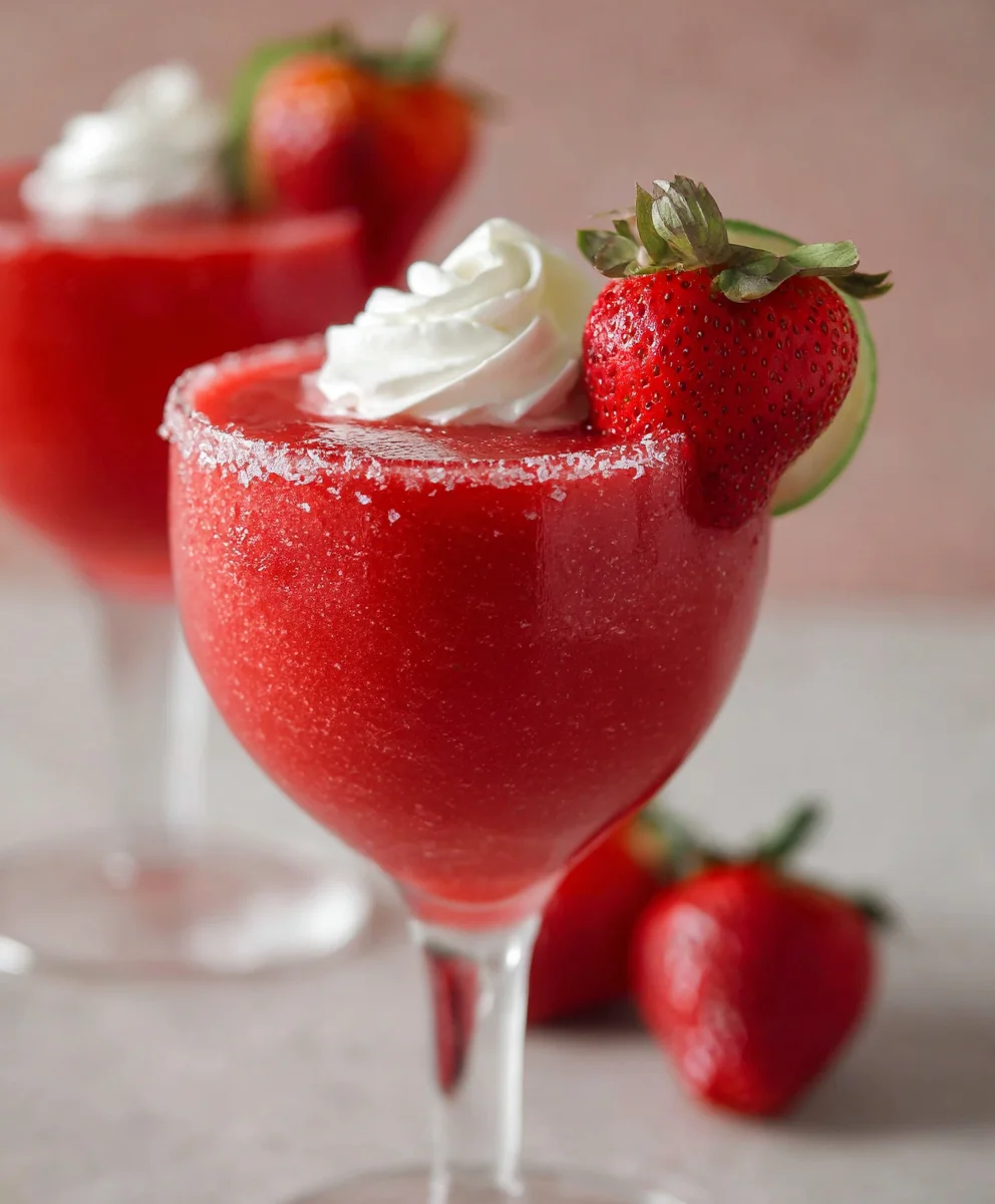 Easy Strawberry Daiquiri-Perfect Refreshing Mocktail