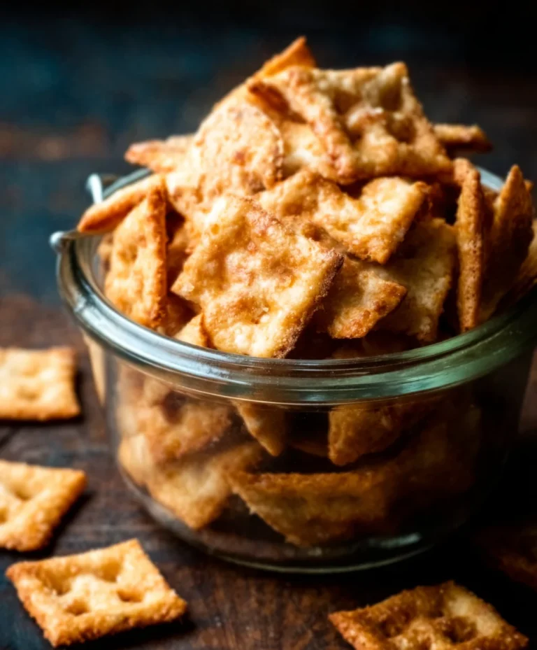 Crispy Sourdough Cheese Crackers – Delicious Homemade Snack