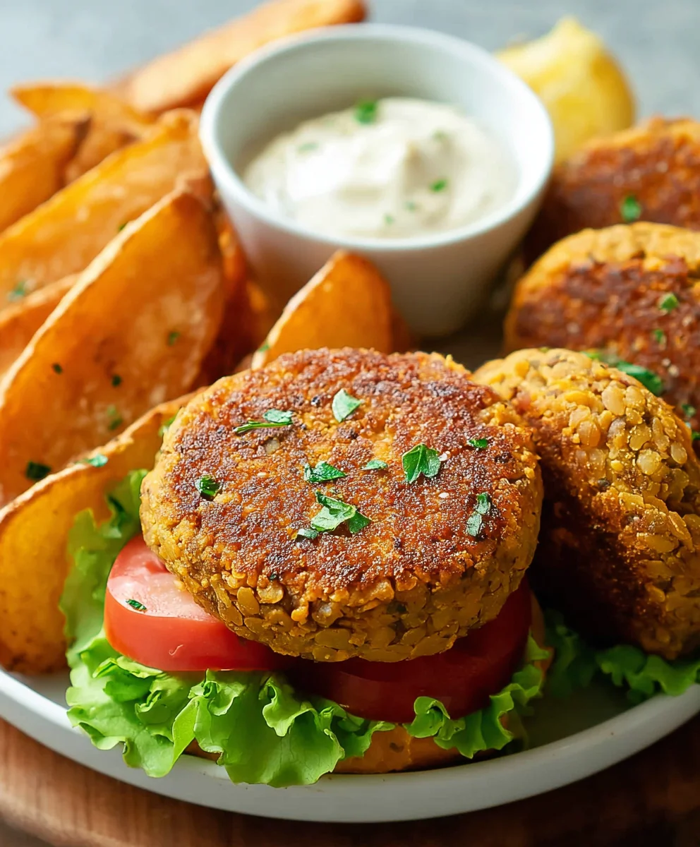 Easy Lentil Burgers Simple Recipe Delicious Ingredient Meal