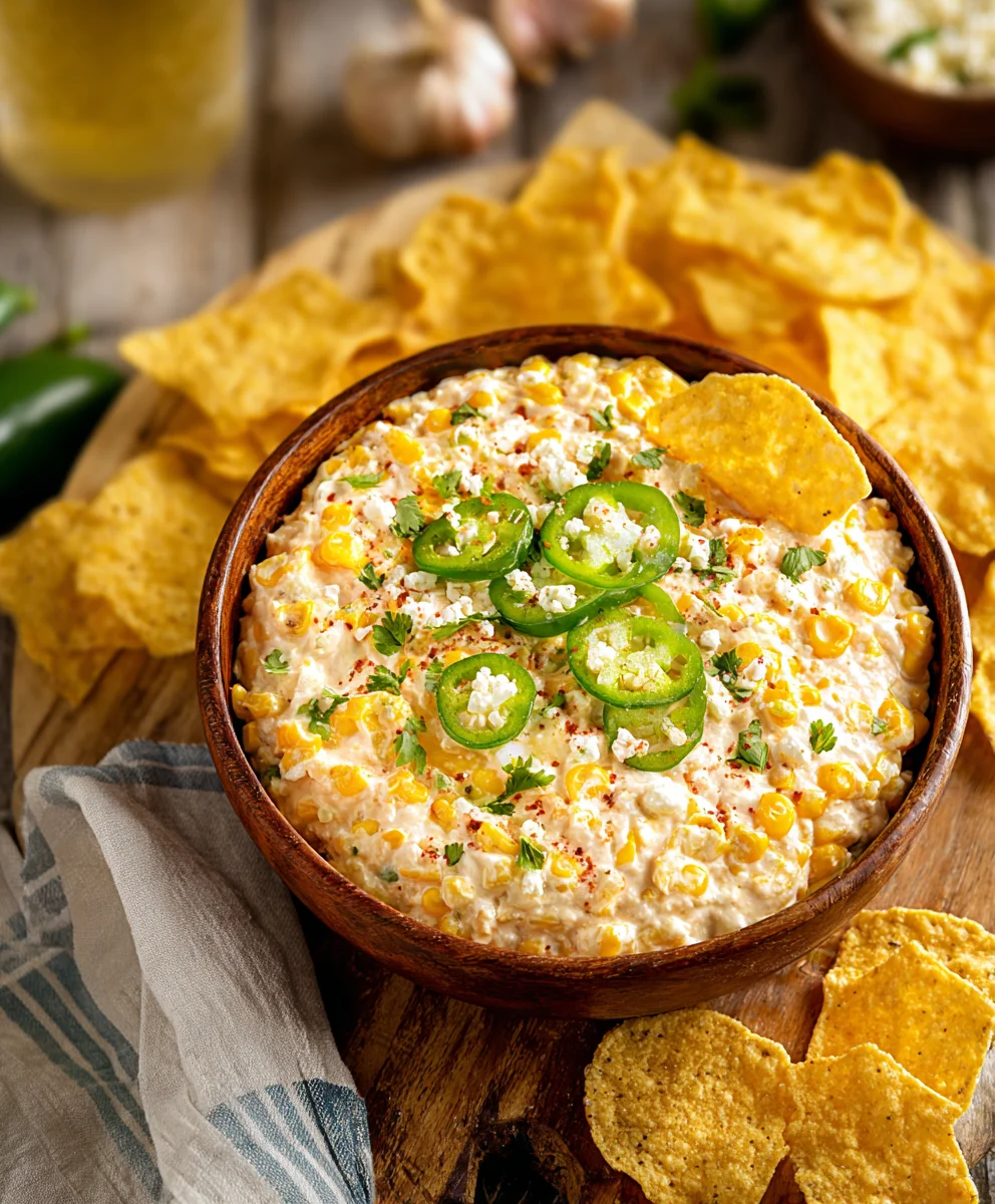 Easy Crockpot Jalapeno Corn Dip Recipe