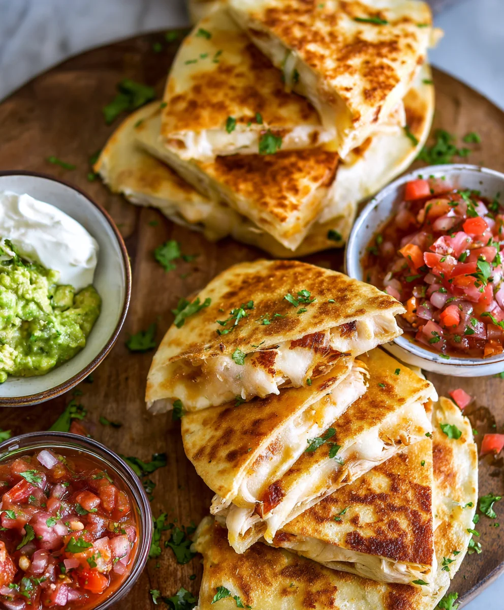 Easy Mini Chicken Quesadillas Recipe - Quick & Delicious