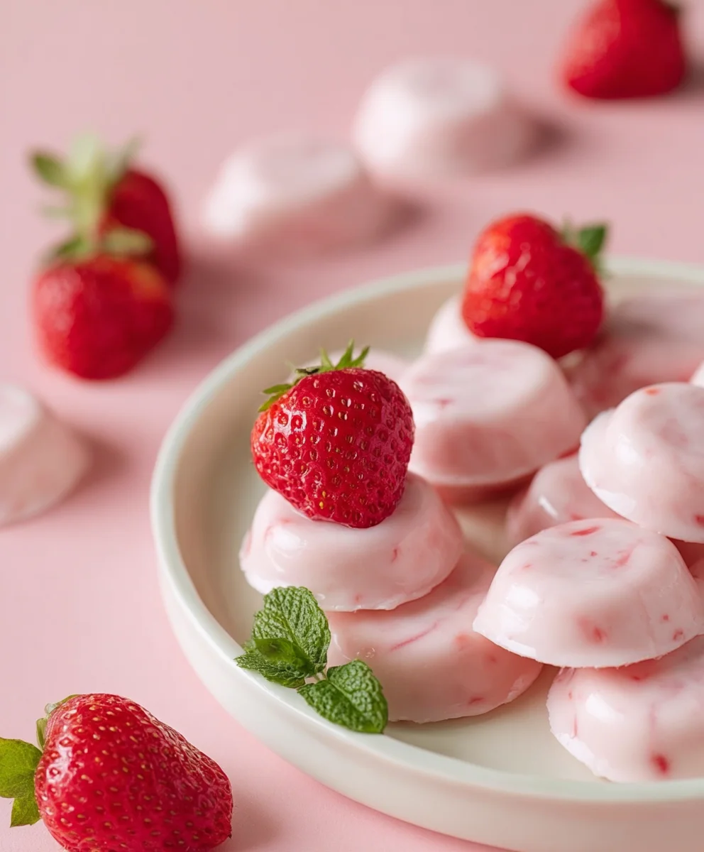 Easy Strawberry Yogurt Bites-Quick & Healthy Treat