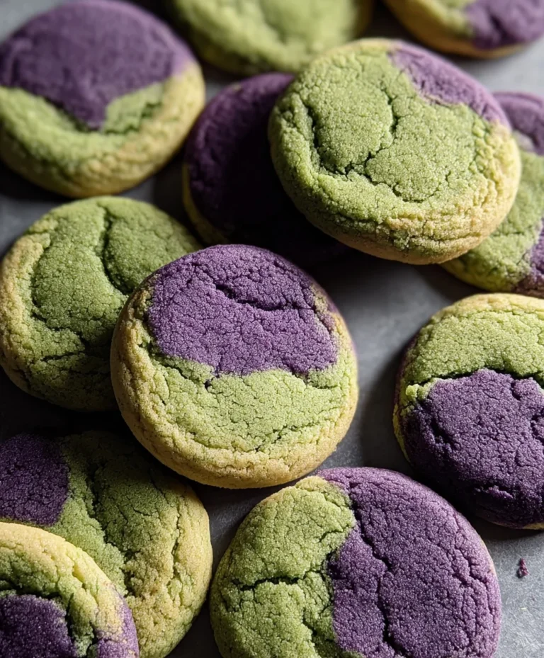Matcha Ube Cookies-Sweet Creamy Delight