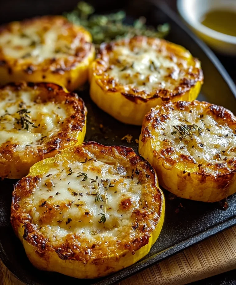 Cheesy Baked Squash Rounds-Easy Vegetable Side