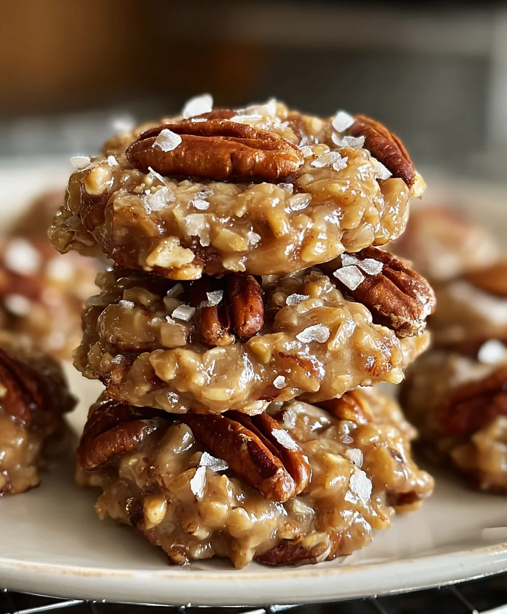 No Bake Pecan Coconut Praline Cookies Delight