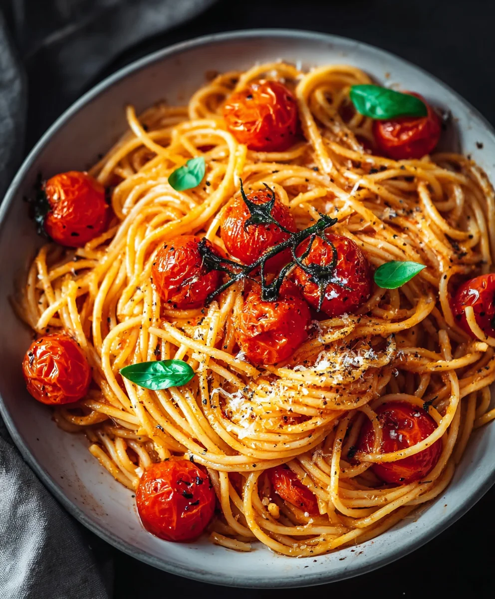 Easy Cherry Tomato Pasta Recipe-Quick & Delicious