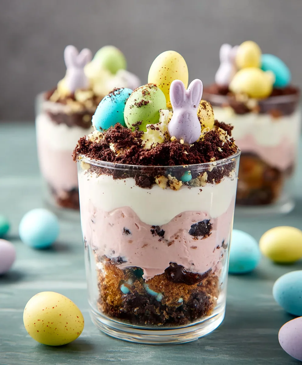 Easter Dirt Cups- Easy & Delicious Treat