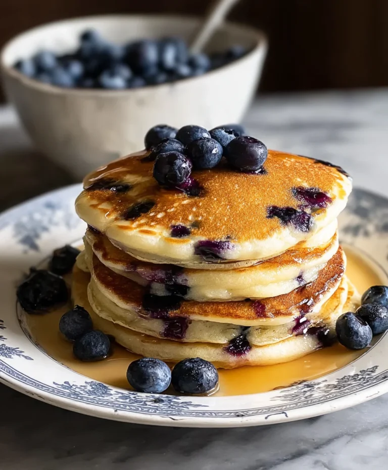 Easy Blueberry Pancakes-Fluffy & Delicious Breakfast Recipe
