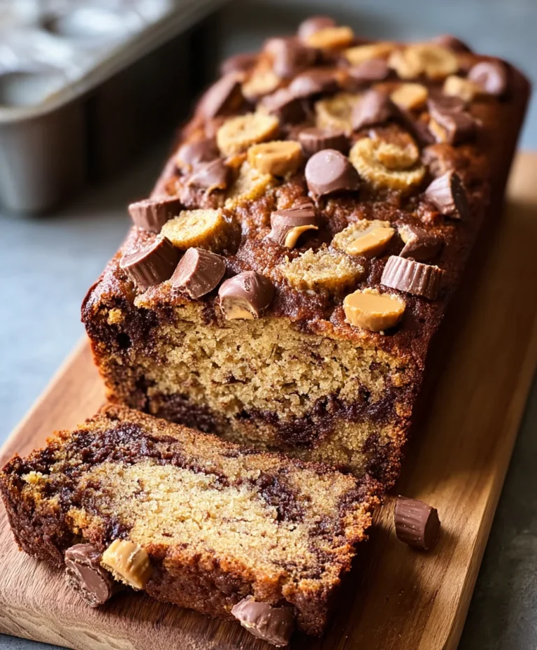 Reeses Peanut Butter Banana Bread Recipe-Delicious Treat