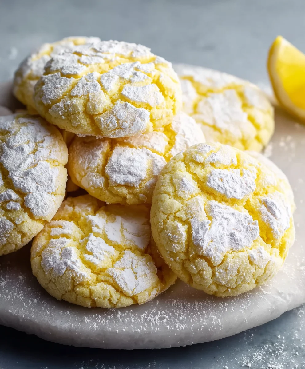 Easy Lemon Crinkle Cookies-Zesty & Soft Recipe
