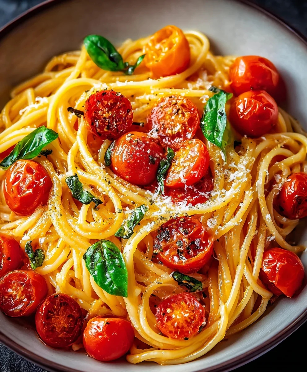 Easy Cherry Tomato Pasta Recipe-Quick & Delicious