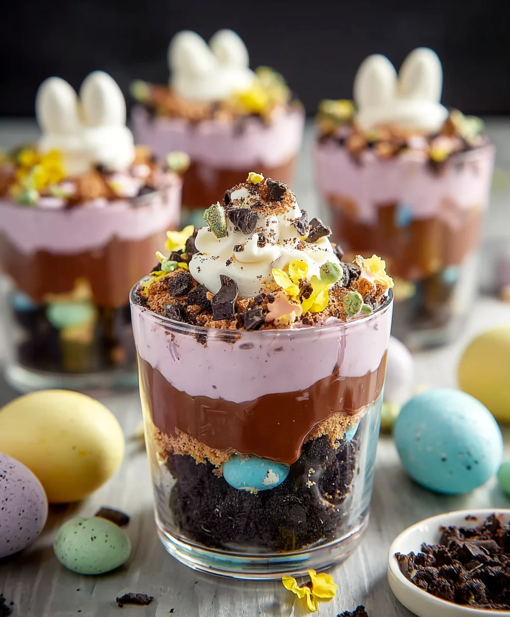 Easter Dirt Cups- Easy & Delicious Treat