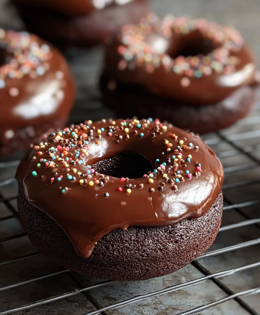 Decadent Chocolate Baked Donuts - Easy Healthy Treat
