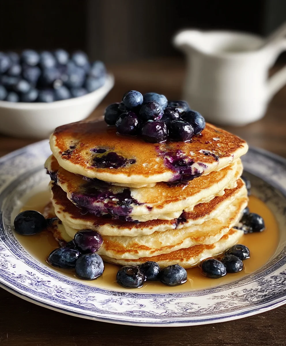 Easy Blueberry Pancakes-Fluffy & Delicious Breakfast Recipe
