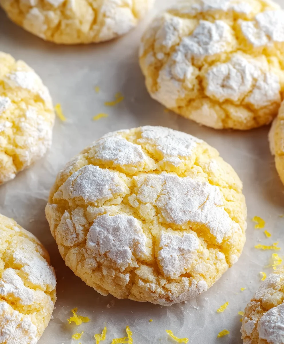 Easy Lemon Crinkle Cookies-Zesty & Soft Recipe