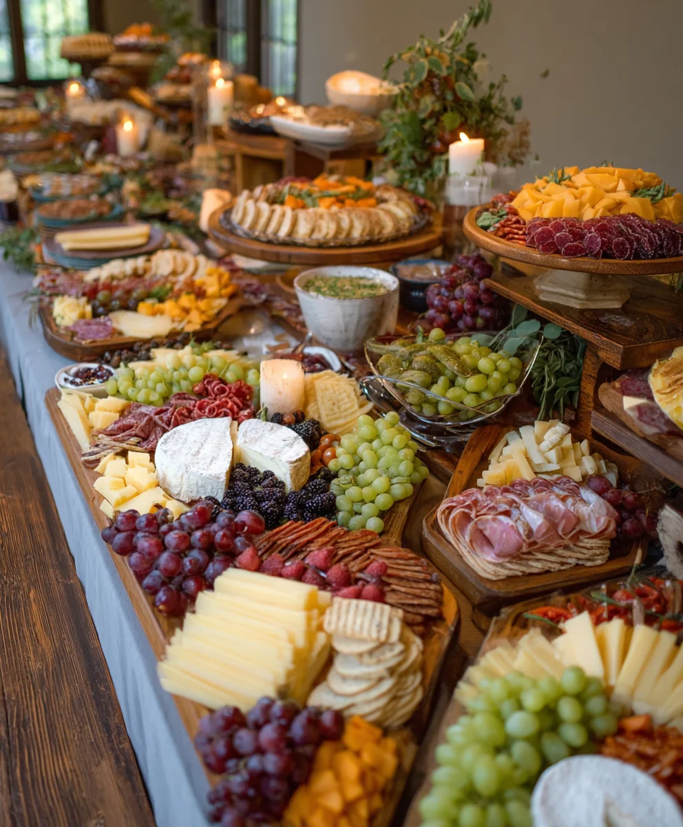 Wedding Reception Grazing Table Ideas-Elegant & Delicious