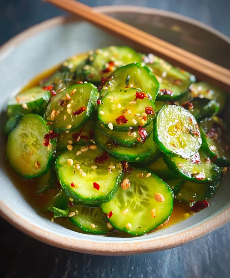 Easy Asian Cucumber Salad- Quick Refreshing Side Dish