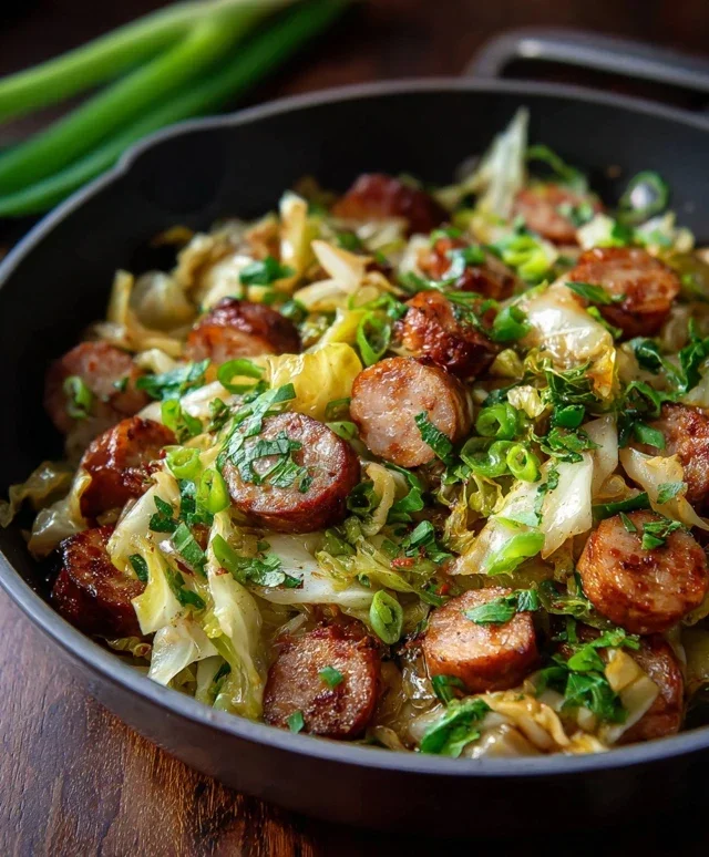 Easy Sausage and Cabbage Stir Fry